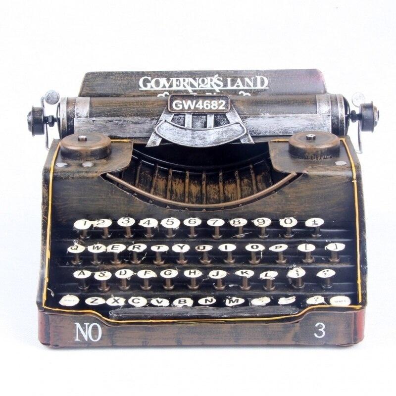 Retro Typewriter Decoration Creative Cafe Bar Decor Accessories Home Furnishing Iron Crafts