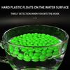 1000pcs Oval Fishing Beads Glow In the Dark Green Fishing Beads Luminous Bead Stopper Fishing Accessories