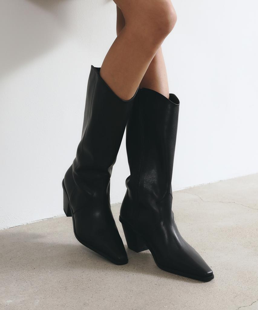 Twvp Tau Western Middel Boots 22F11Bk Tau Western Middle Boots