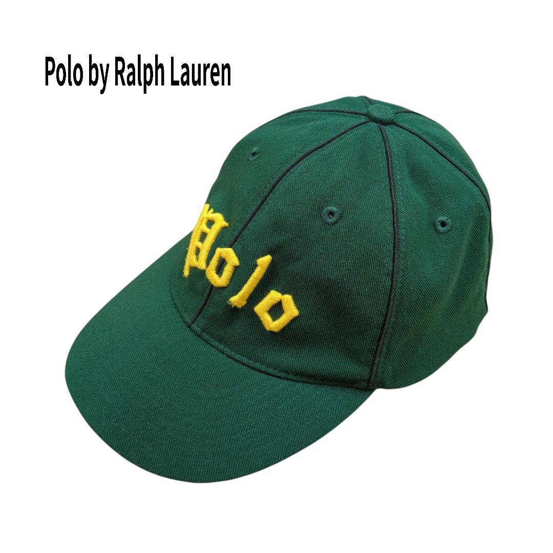 

[USED] 90s Polo by Ralph Lauren Green Cap, Size XL