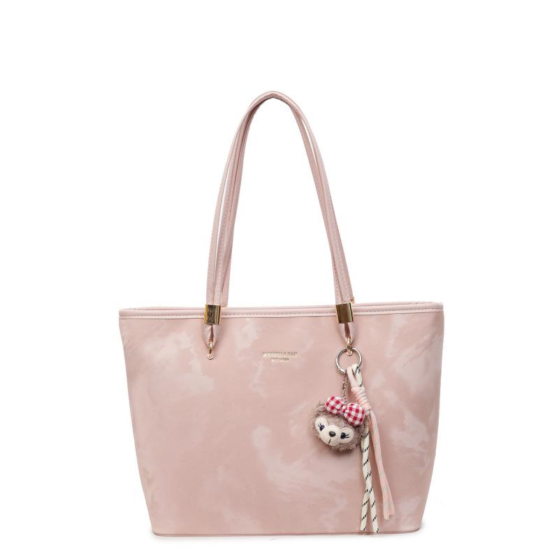 Fashion Versatile Large-capacity Tote Bag Women's 2025 Summer New Foreign Style Simple Shoulder Bag Trendy Commuter Armpit Bag