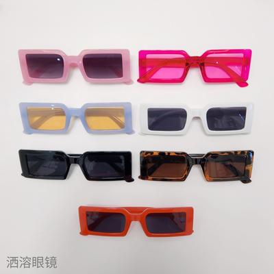 Rectangle Small Frame Retro Sunglasses Women'S Trend Glasses Men'S Sunglasses