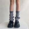 Leg Warmers Women Autumn Winter Cotton Knitted Foot Cover Girls Leg Warmers Lolita Kawaii Cute Loose Long Socks Stockings Women