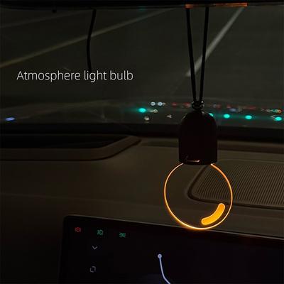 Acryl Leuchtende Glühbirne Anhänger Mini Schmuck Retro Atmosphäre Atmendes Licht Auto Dekoration