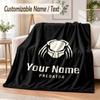 Predator Custom Name Flannel Throw Blanket Soft Warm for Sofa Bed Indoor Home Use