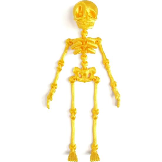 3D Printed Skeleton Refrigerator Magnet Halloween Poseable Skeleton Figurine with Movable Joints