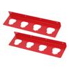 2PCS Wall Mount Battery Holders Power Tool Lithium Battery Storage Shelf 4 Holes Organizer for M12B2 M12B4 M12B6