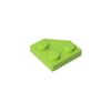 10 Peças 26601 Placa de Cunha 2x2 Canto Chanfrado Bloco Moc Compatível com Tijolo DIY Brinquedo Infantil Peça de Montagem