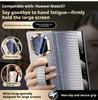 Wristband Ring Case For Huawei Mate X7 X6 X5 Premium Luxury Genuine Leather Magnetic Flip Smart Window Full Protection Cover
