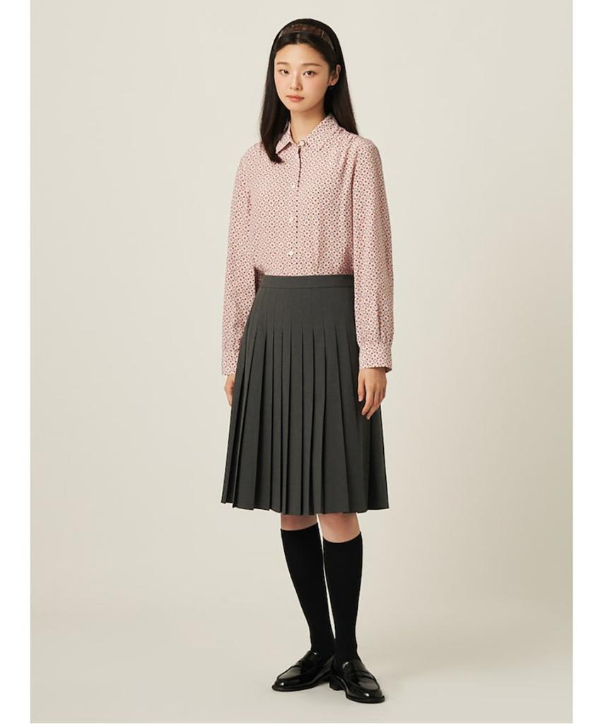 Binpolleidiseu Pleated Skirt Ash (Bf5927C514)