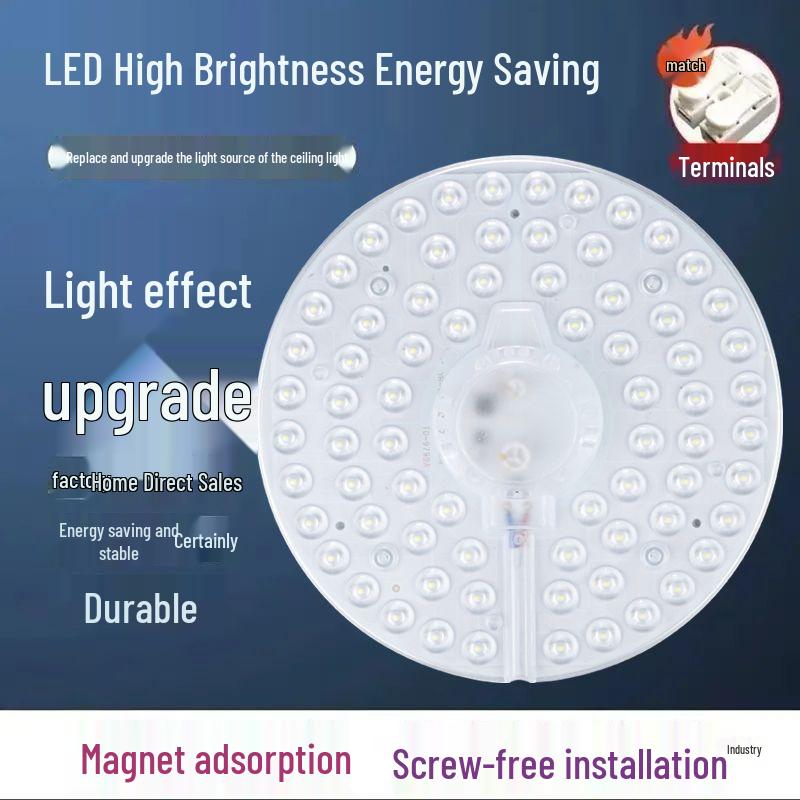 LED Retrofit Ceiling Panel - Energy-Saving Round Light Module for Home