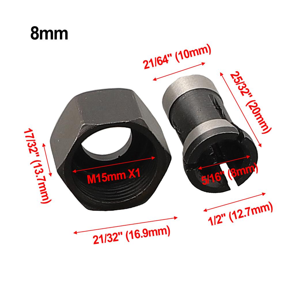 Accessories Milling Cutter Collet Chuck Electric Router M15 Nut