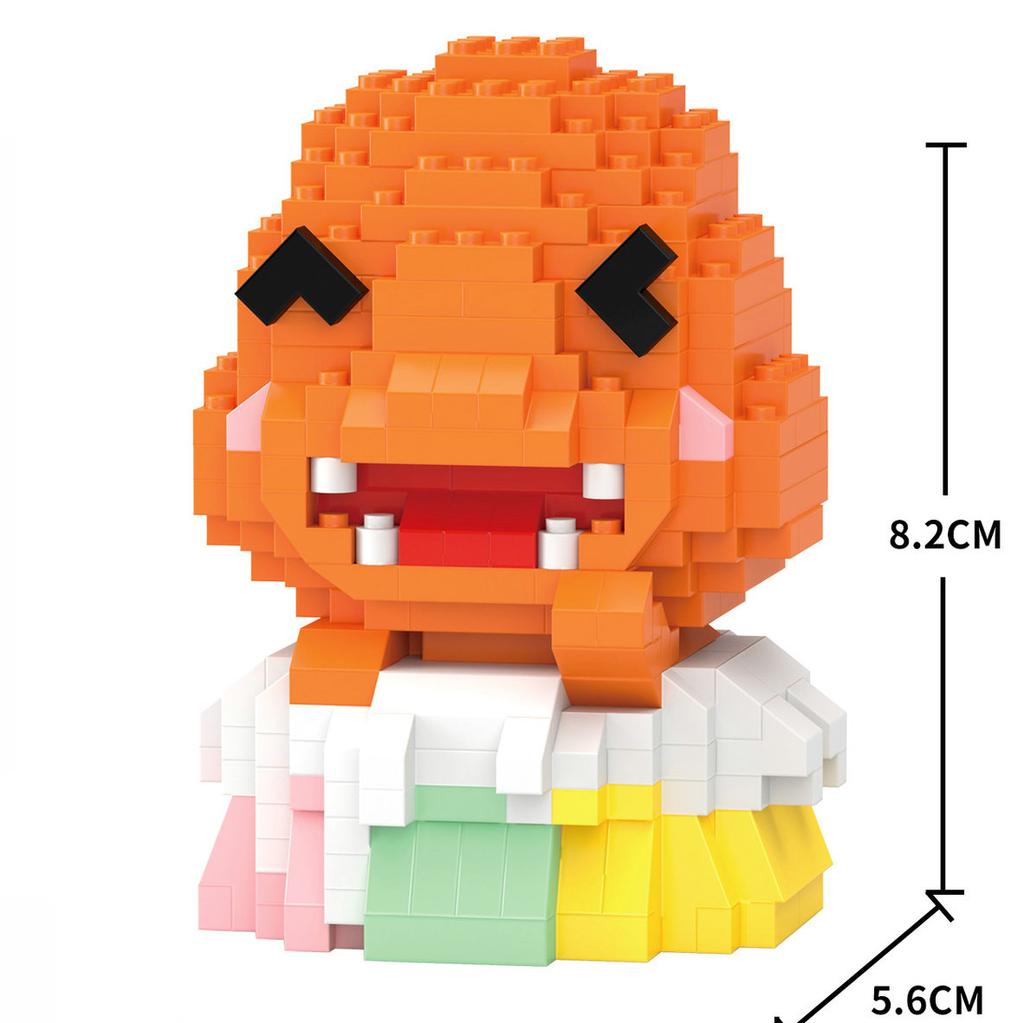 עשה זאת בעצמך אבני פוקימון קטן קריקטורה מיני אבן בניין פיקאצ'ו Charizard Eevee Mewtwo אנימה להרכיב דגם פעולה בובות צעצועים