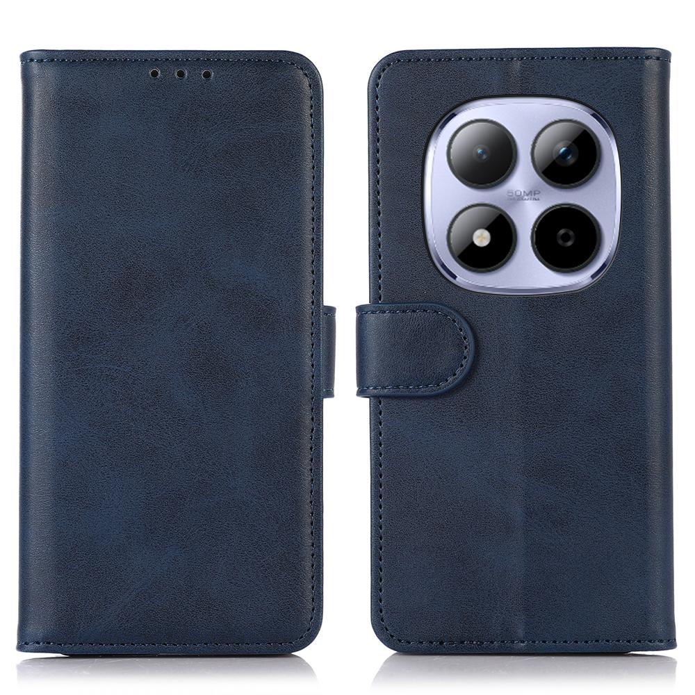 Dla Xiaomi Redmi Note 15 Pro 4G (Światowy) Etui Portfel ze Skóry o Teksturze Skóry Bydlęcej Pokrowiec na Telefon ze Stojakiem