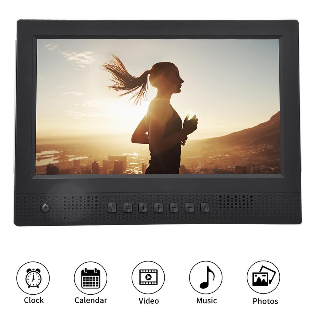 10 in Electronic Digital Photo Frame Body Induction 1024 * 600 Resolution Support Video Play