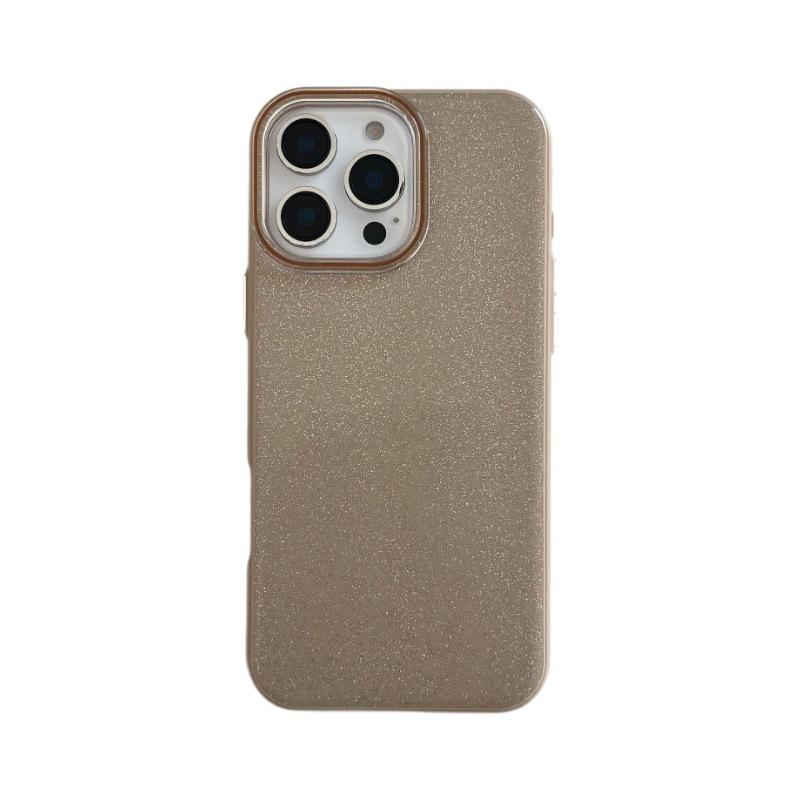 Ins Light Luxury Glitter Suitable for iPhone 16 Pro Max Apple 17 Phone Case 15/14 Simple Solid Color Soft Case