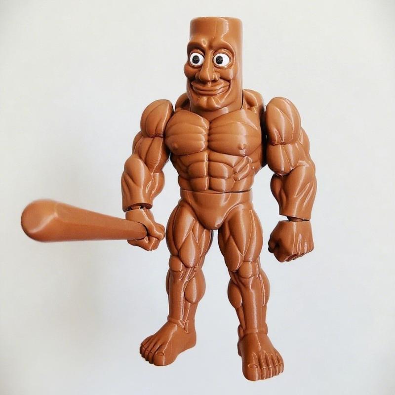 Tung Tung Tung Sahur Desk Decor Creative Funny 3D Printed Figurine Collectible Figure Tralala Toy Doll