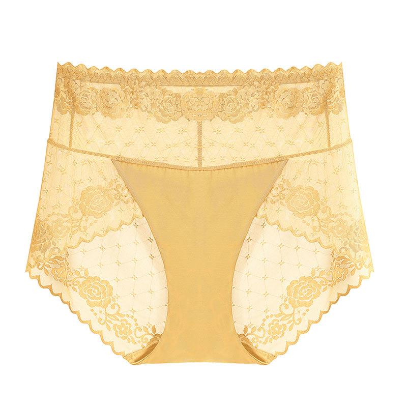 12 Color High Waist Women Panties Sexy Lace Stars Briefs Summer Ultra Thin Mesh Breathable Lingerie Female Seamless Intimates