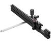 Precision Miter Gauge, Standard Slot 19 X 9.5 Mm, Aluminum Alloy Table Saw Miter Gauge with 48-89 Cm Grating 15 Angle Stops Adjustable Spring Loaded