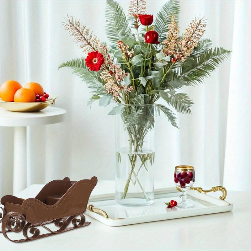 Christmas Sled Car Ornament Gift Plastic Sled Car Ski Car Small Ornament Children's Gift Desktop Decoration