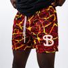 Trendy Brand Men's Quick-Dry Mesh Shorts - American Summer Style for Outdoor Sports & Beach
