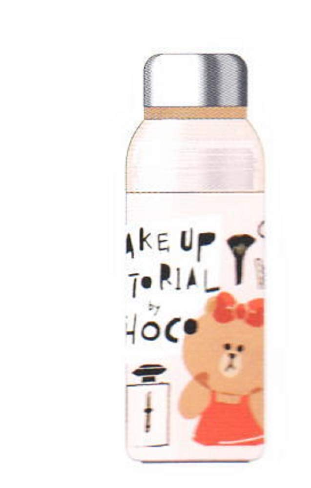 LINE FRIENDS Separate Stainless Steel Chocolate Social Bear Water 426575 Bottle, Cosmetics, LINE, Mobile, Media, Mug, Outdoor, Bottle, Cute,
