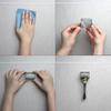 Manual Shaver Storage Rack Self Adhesive Rust Resistant 1Pcs Holder for Guest Bathroom Shower Storage Organization