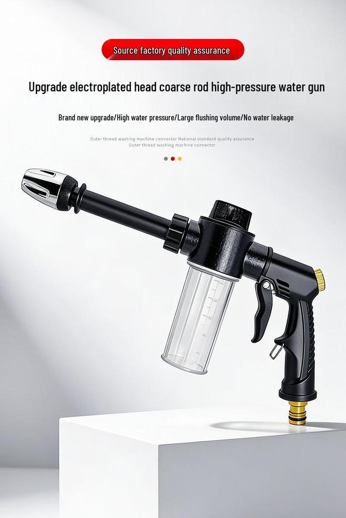 High-Pressure Black Foam Spray Gun for Watering and Car Wash