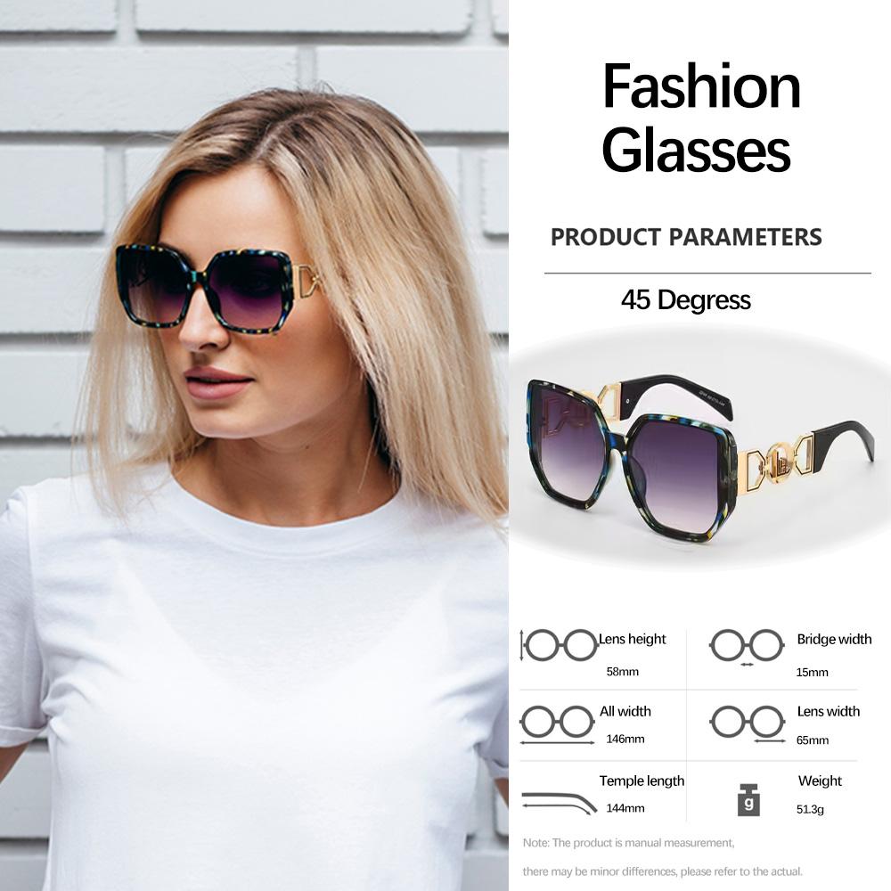 New In Sunglasses Decorative Details Geometric Sunglasses Modern Retro Design Unique Lines Fashionable Frame Sun Glasses
