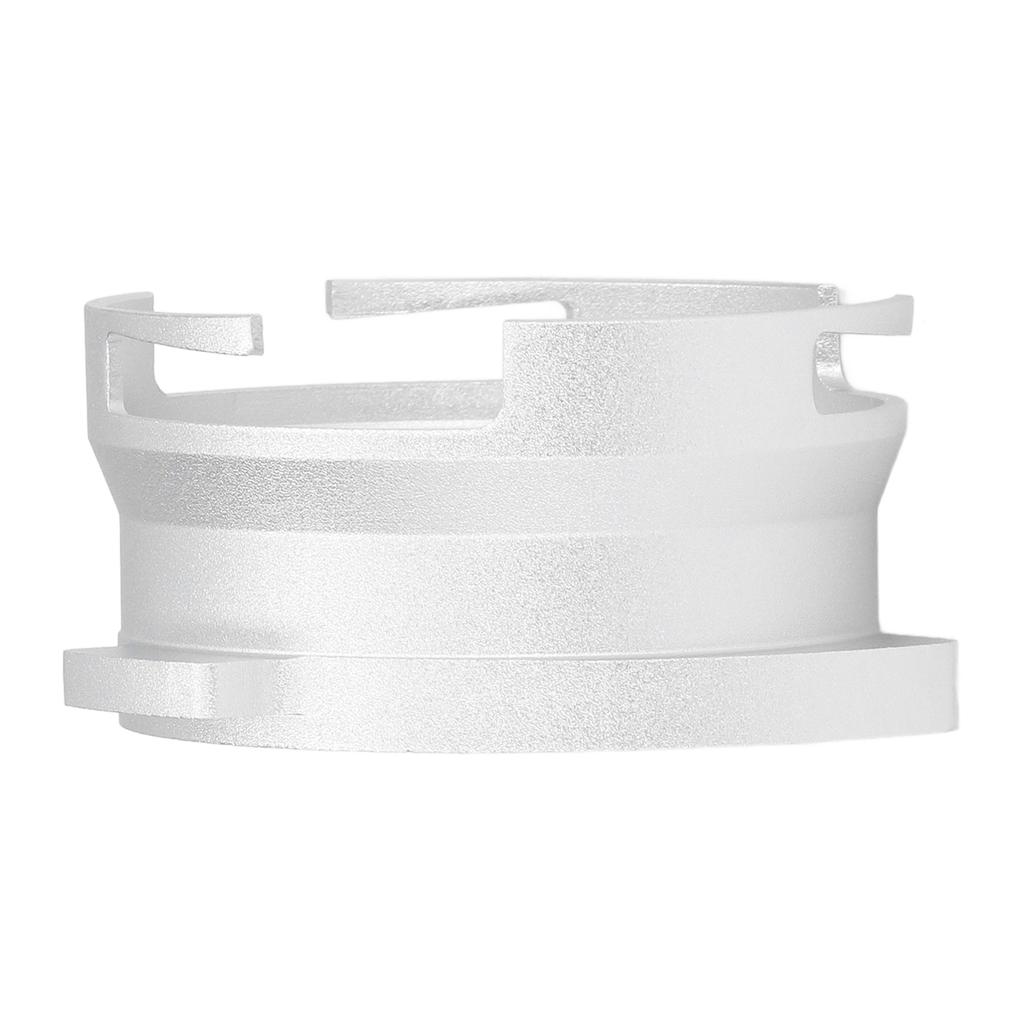 54mm Coffee Portafilter Dosing Funnel Aluminum Alloy Rotatable Dosing Funnel for Coffee Machine Silver