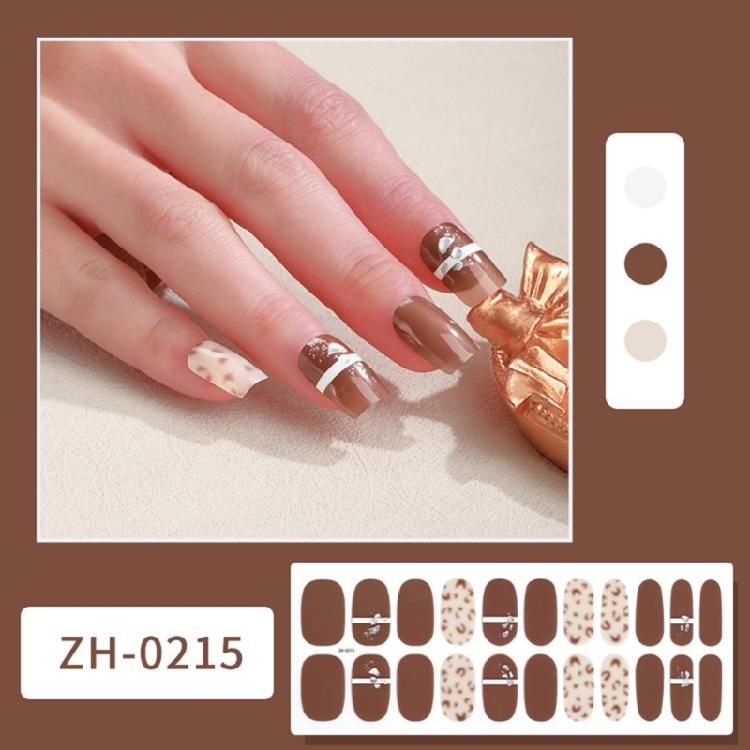 22Pcs Nail Wraps Polish Strips Self Adhesive Nail Polish Sticker Gel Nail Strips