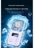 Portable Mini Handheld/Neck-Hanging Fan with Rechargeable USB, High-Speed, Cold Compress, Semiconductor Cooling