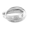 & Co.. Verschachteltes Design 925 Silberring Damenringe 23781492