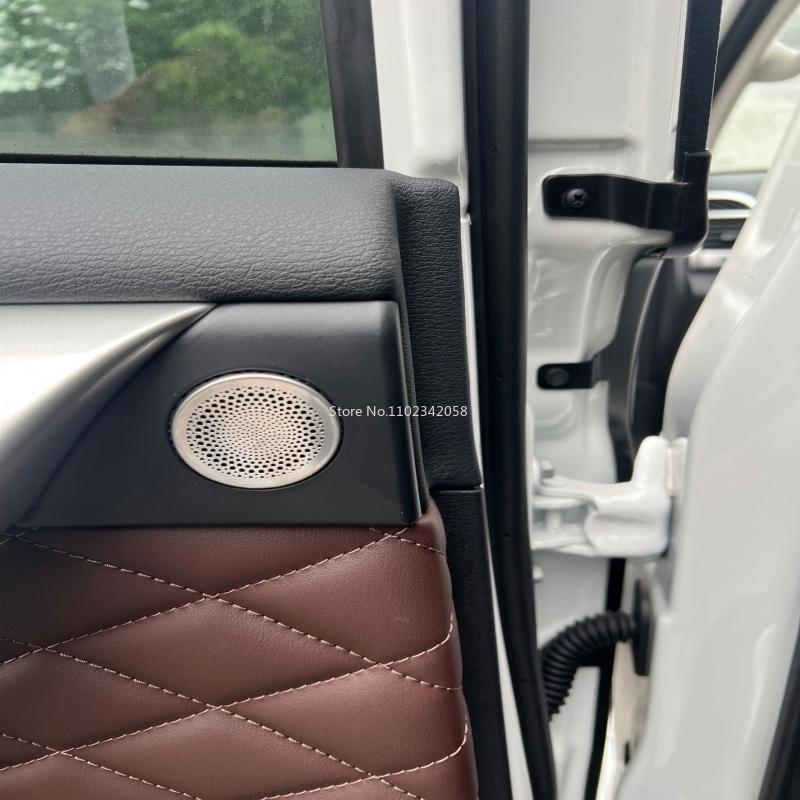 For GWM Haval H9 2017- Interior steel Car A-pillar Rear Row High Pitch Stereo 4 Door loundSpeaker speaker horn Cover Sticker