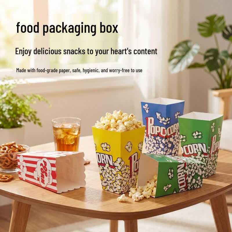 Folding Disposable Popcorn Boxes