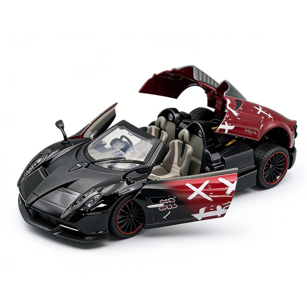 1/24 Scale Pagani Huayra Roadster Car Model with Display Base Adult Collectible Toy Car Boy Birthday Gift