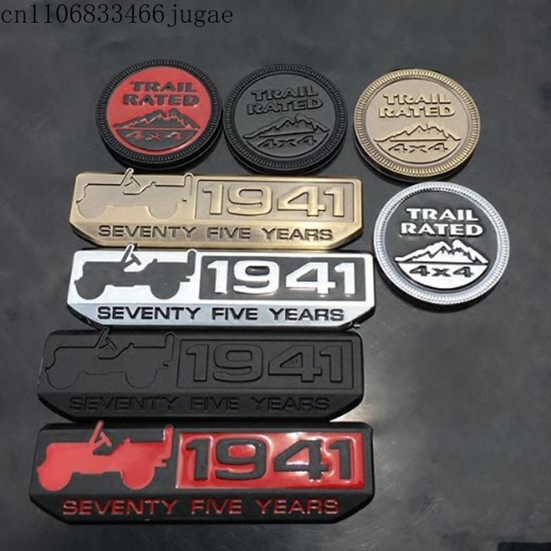 סמל תלת-ממדי ממתכת 4X4 Trail Rated, לוגו, תג, מדבקות לרכב עבור ג'יפ רנגלר, פטריוט, גרנד צ'ירוקי, עיצוב רכב, אביזרי רכב