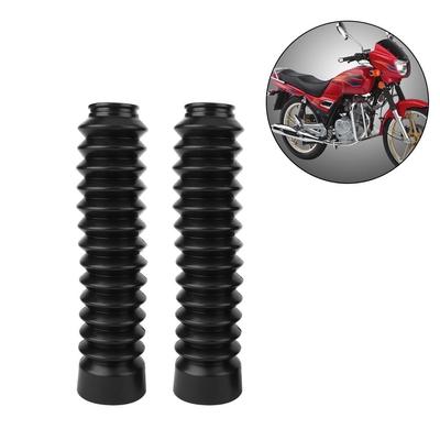 1 paar Schwarz Staub Abdeckung Motorrad Gabel Gummi Gamaschen Stiefel Schutzhülle