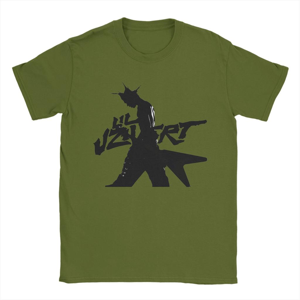 Rapper L-Lil U-Uzi Vert T Shirt Summer  Cotton T Shirts For Men's Harajuku Pattern Tee Shirt Short Sleeve Street Style Tees