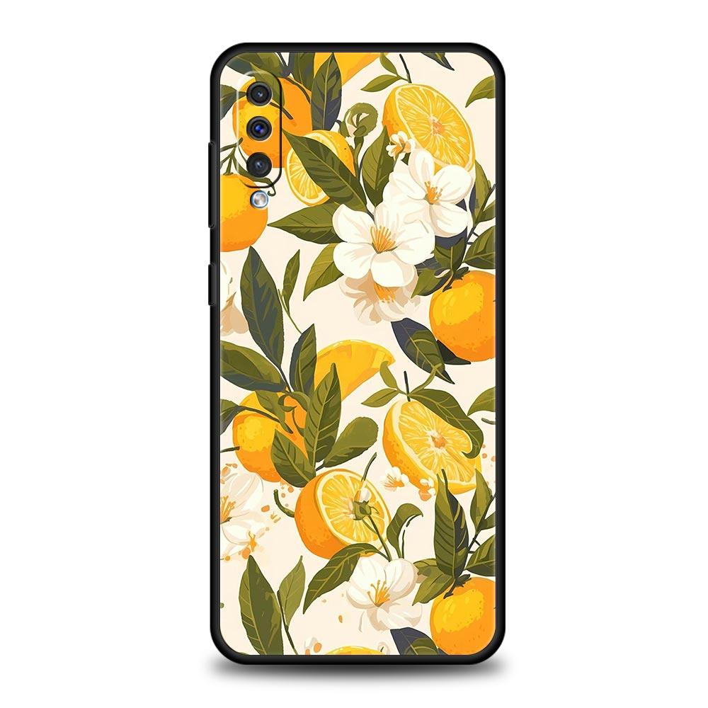 Summer Fresh Fruit Lemon Print Phone Case for Samsung Galaxy A56 A36 A26 A16 A34 A24 A42 A22 A20 A12 A40 A30 A10 Soft TPU Cover