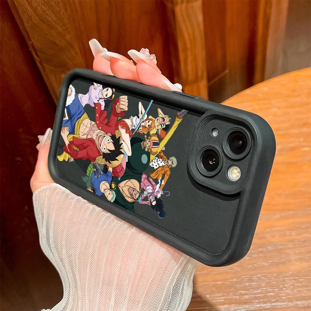 Weiche Silikon-Quadratleitern-Cartoon-Muster Vollständiger Kameraschutz Stoßfeste Hülle für Huawei Honor Xiaomi Redmi Samsung