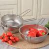 Colander For Kitchen Stainless Steel With Handle Sifter Stainless Steel Colander Strainer Kitchen Gadgets For Fruit Vegetable