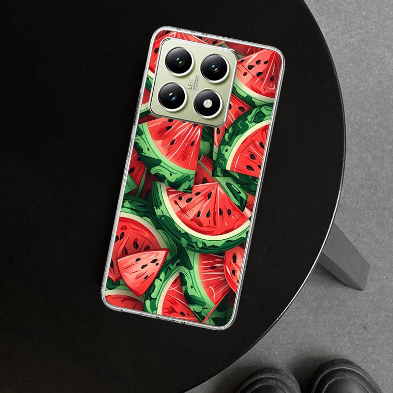 Watermelon Summer Fruit Phone Case Cover for Xiaomi Redmi Note 15 14 13 12 11 Pro Plus 14S 12S 11S 11T 11E 10S 10 Customized Fun