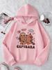 Spring Hoodie Capybara Girls Hooded Kids Children's Sweatshirt Cute Hoody for Boys Girls Casual Hoodies