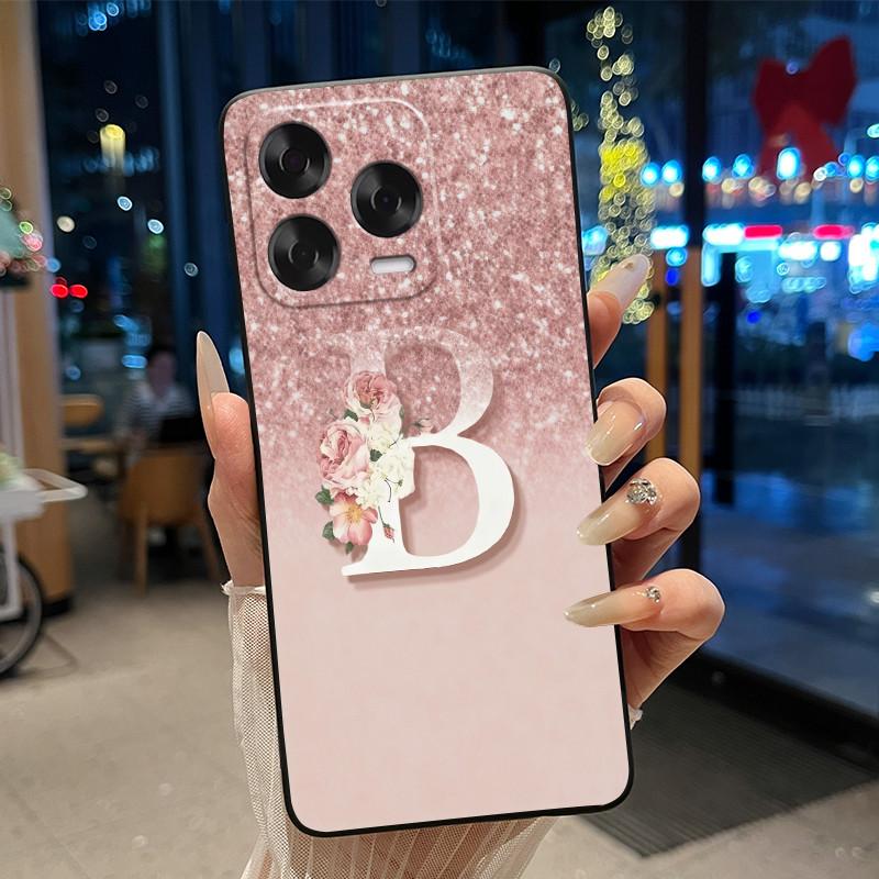 

Soft Silicone Black Phone Case For ZTE Blade V70 Vita/Nubia V70 Design Case Anti-scratch Beautiful Trendy Letter Pattern Shell ZTE Blade V70 Vita