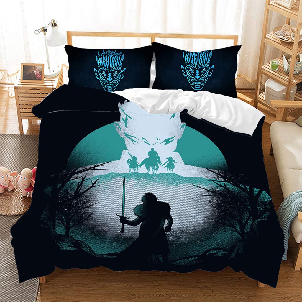 3D Horror Skull Demon Duvet Cover Set Skeleton Gothic Monster Bedding Set Black Comforter Cover For Boys,full Queen Size 2/3pcs