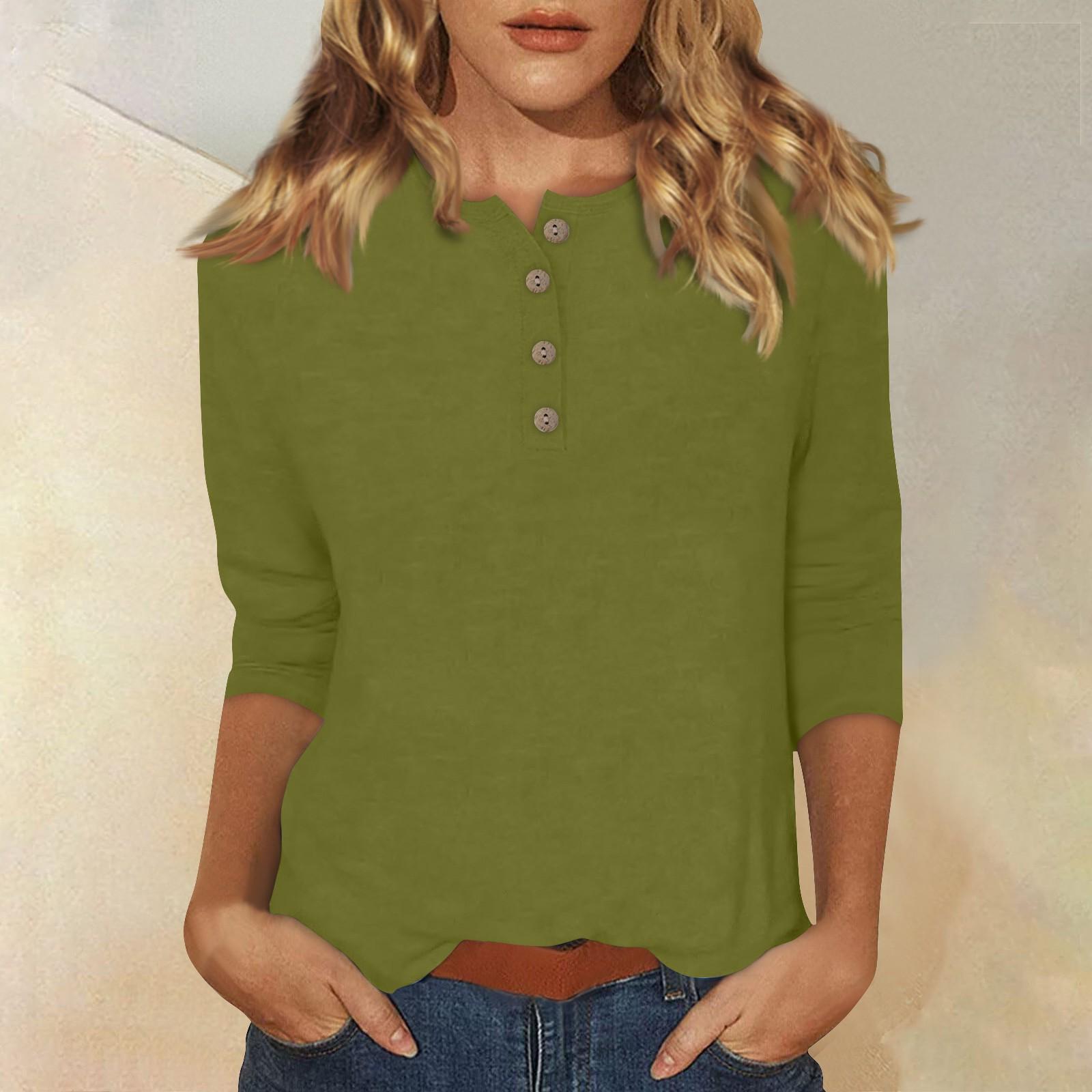 

Женские футболки с милым принтом, блузки, повседневные базовые топы больших размеров, пуловеры для рубашек с рукавами 3/4 L