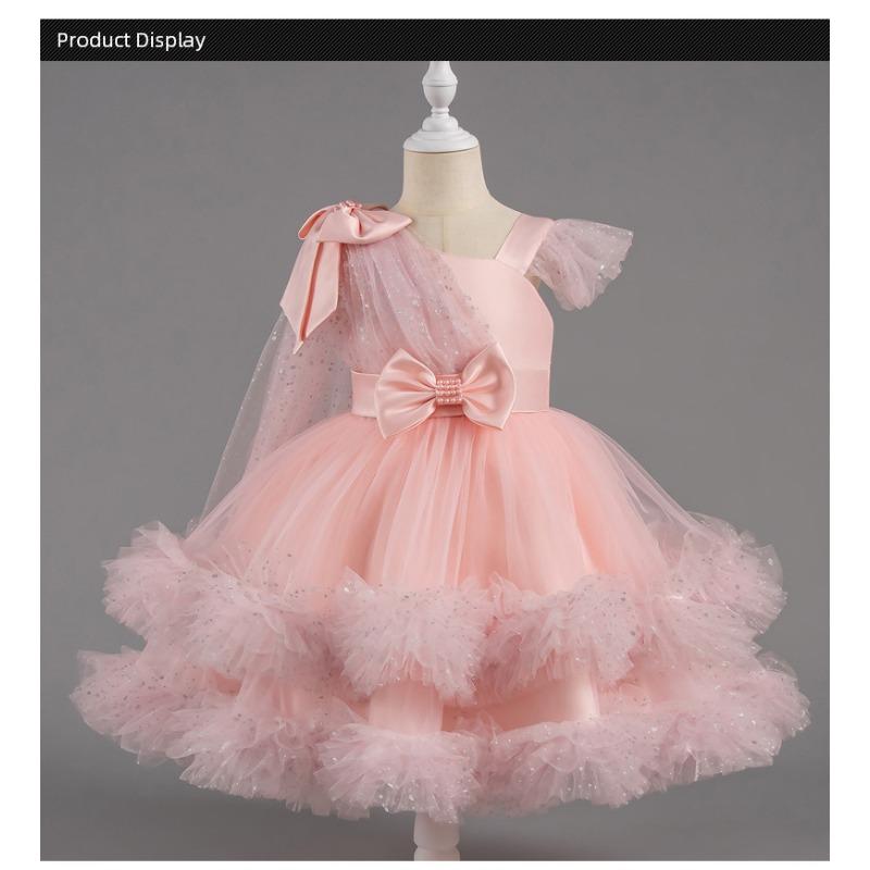 Little Girls Puffy Tulle Princess Dress Birthday Party Formal Dress