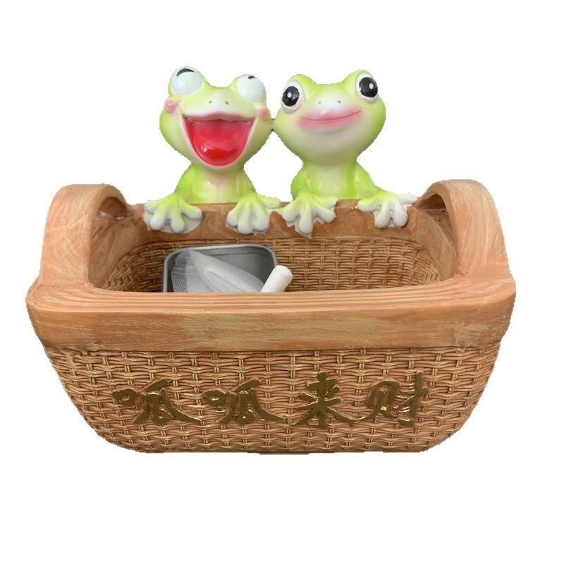 Entrance Key Remote Control, Cute Frog, Storage Basket, Door Shoe Cabinet, Living Room Decoration, Resin Decoration