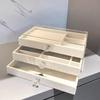3-Layer Flannel Jewelry Box High-Capacity Earrings Necklaces Storage  Home Storage